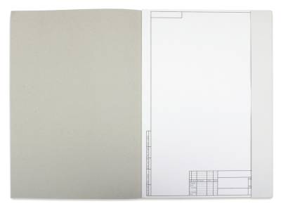 Папка для черчения, А3, 10 листов (с вертикальной рамкой)